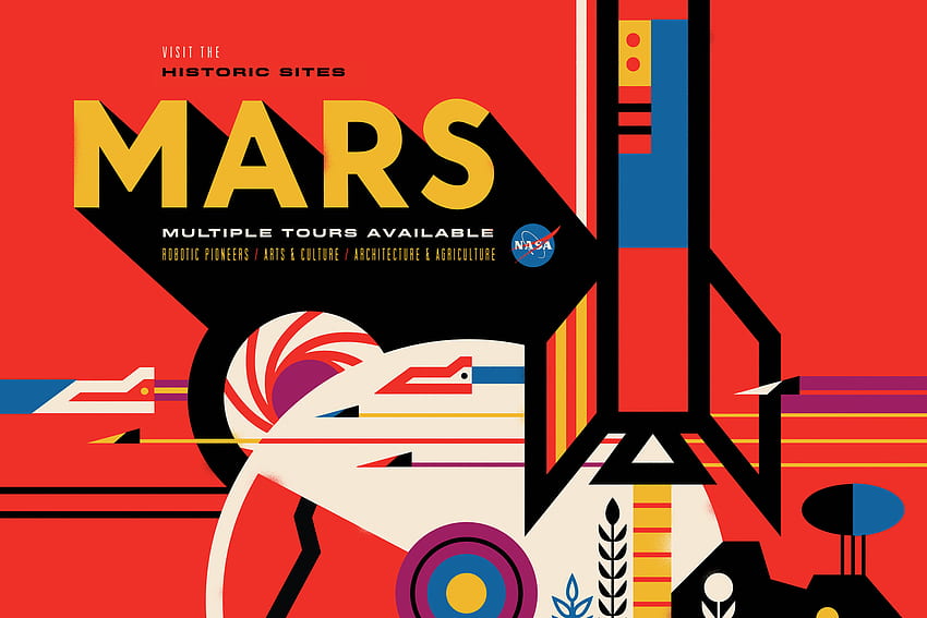 Les nouvelles affiches de tourisme spatial de la NASA sont envoûtantes â ElecCafe â Articles d'actualités techniques et vidéos de gadgets du monde entier, Vintage Travel Poster Fond d'écran HD